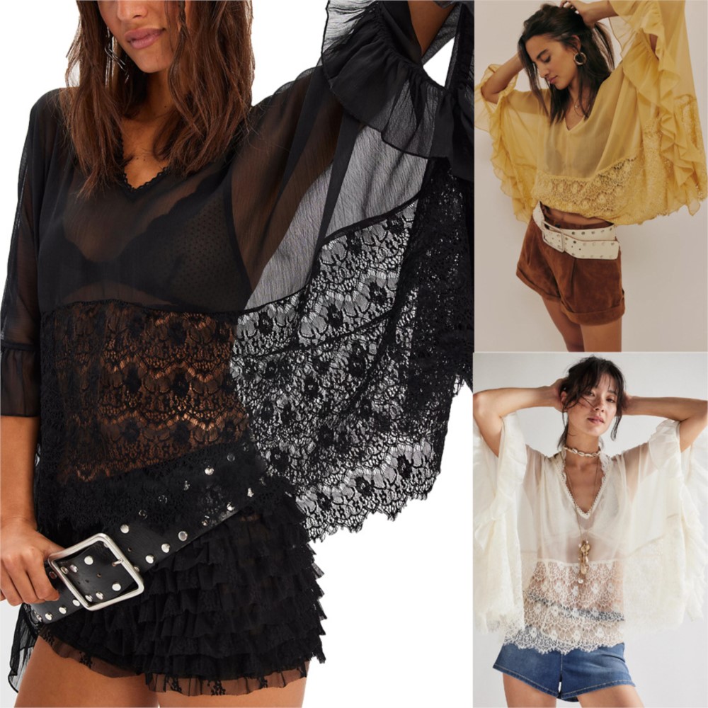 Summer Clothing Holiday - بلوزة فضفاضة للنساء، قمصان بأكمام طويلة،