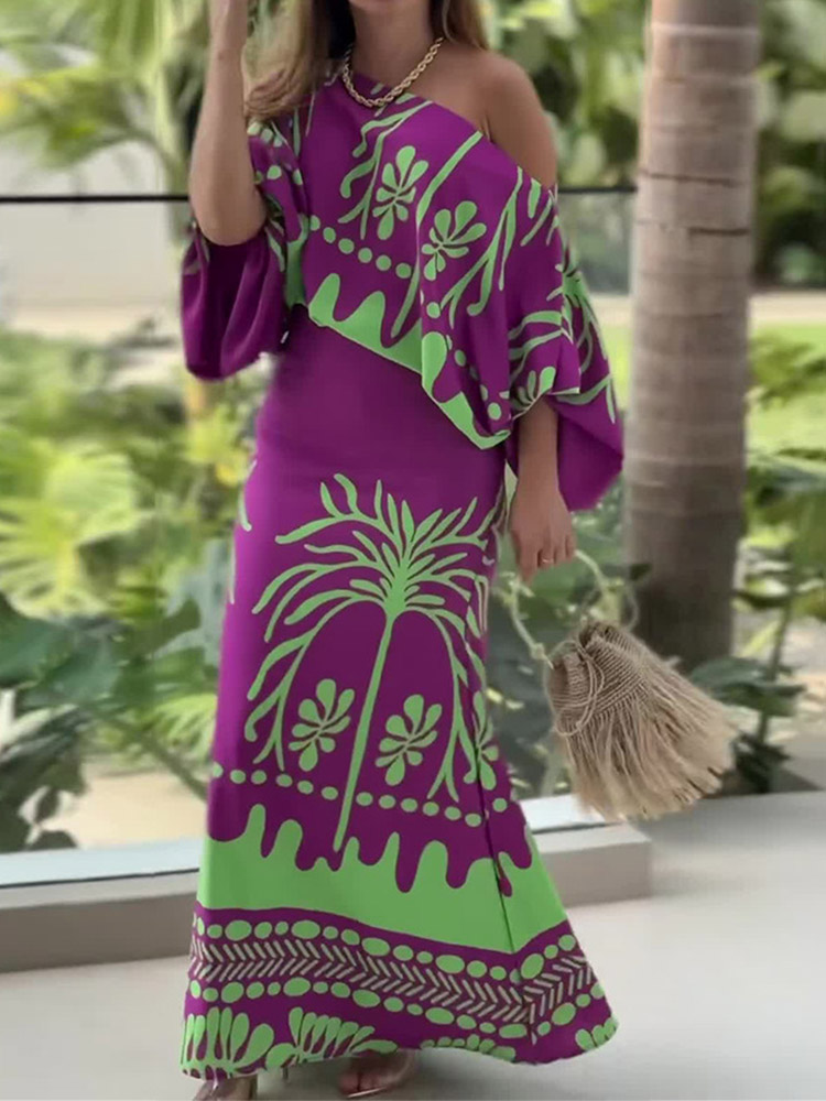 Summer Clothing For Girls - مثير المرأة طباعة قطعتين مجموعات الصيف