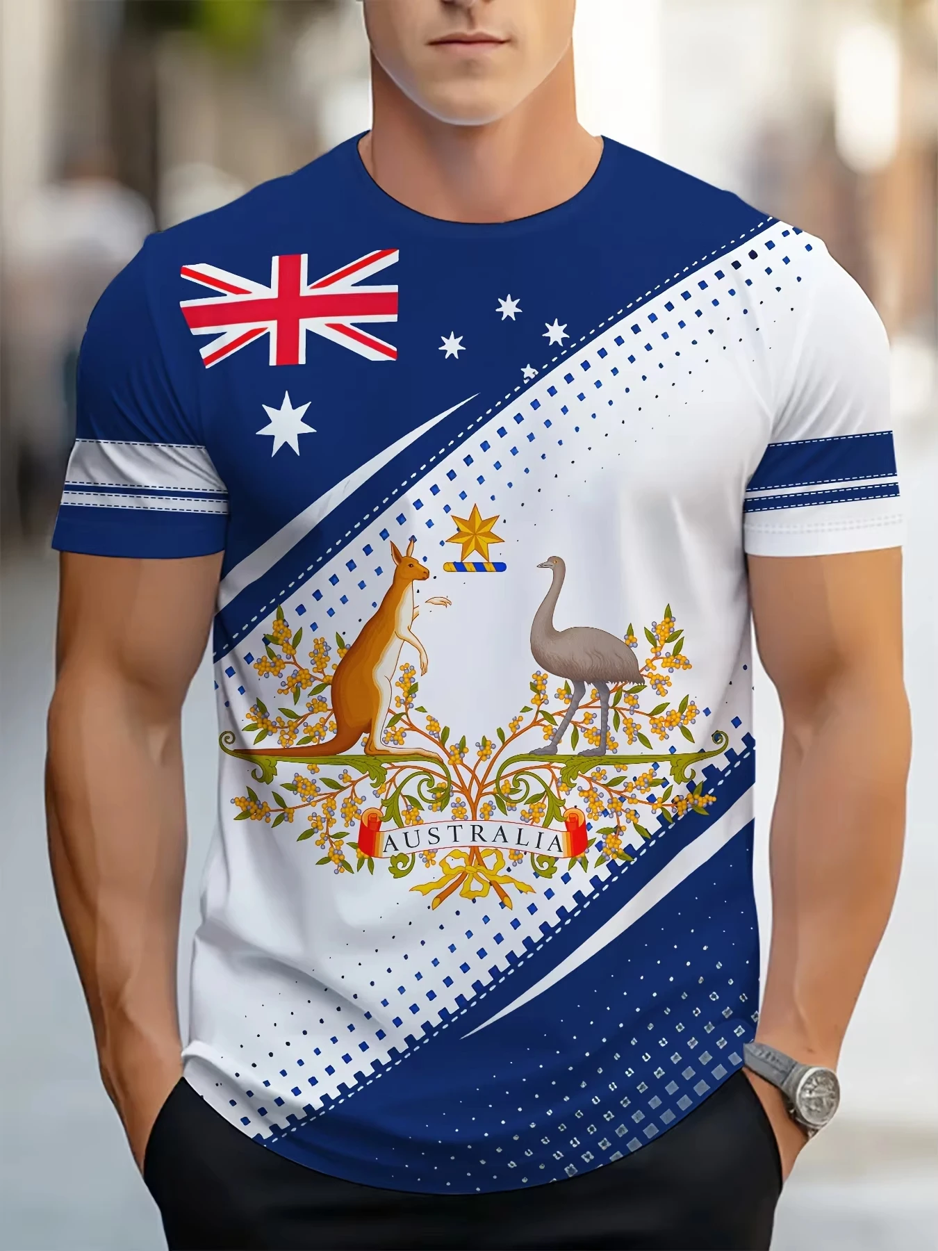 Summer Clothing Australia - الرجال تي شيرت أستراليا الجرافيك طفل