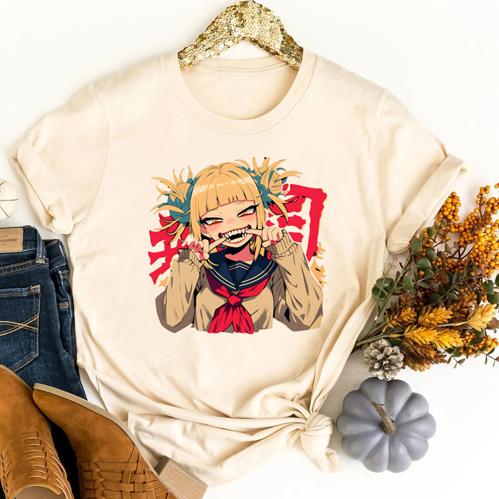 Summer Grunge Clothing - تي شيرت My Hero Academia للسيدات