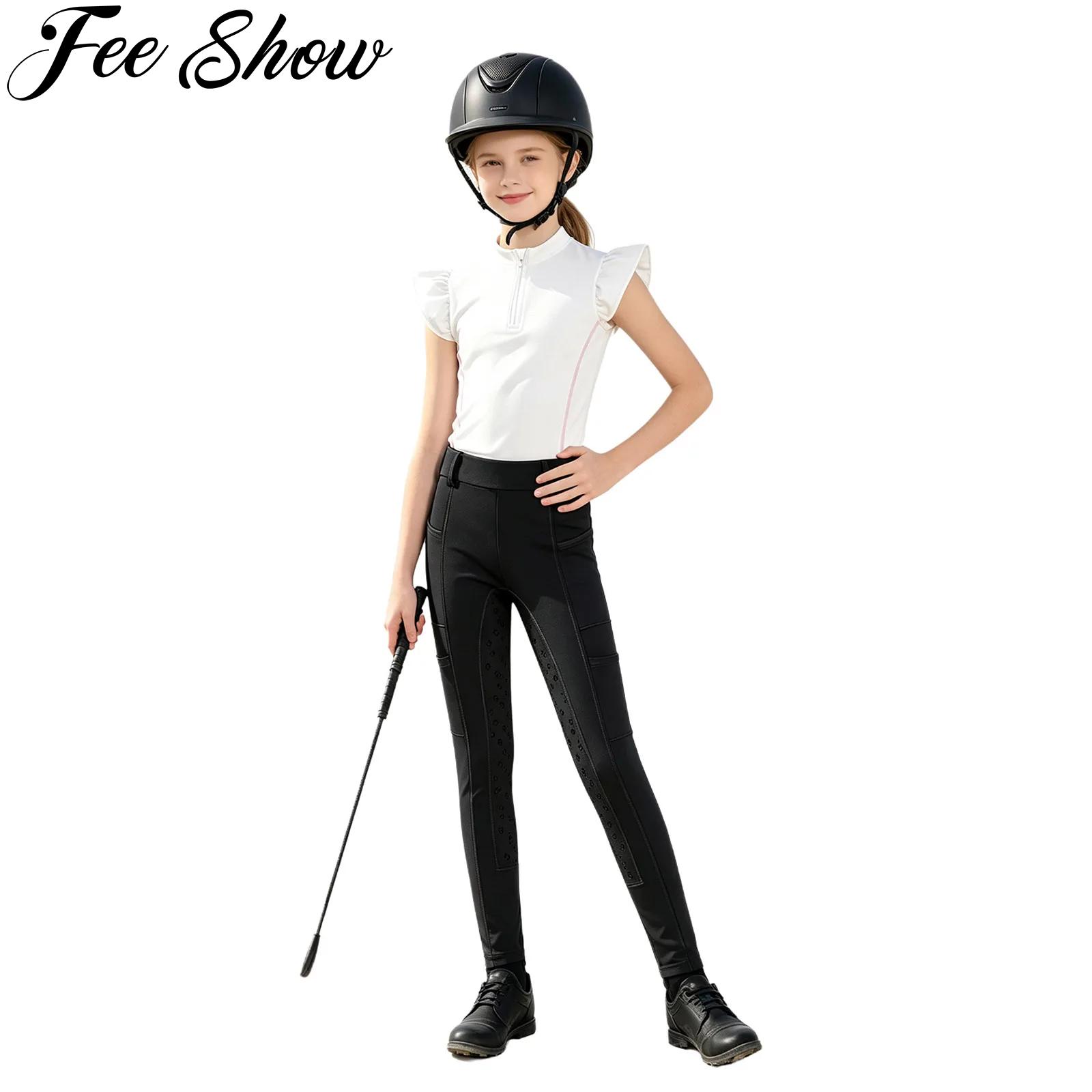 Summer Equestrian Clothing - ملابس رياضية للفتيات الصغيرات لركوب الخيل،