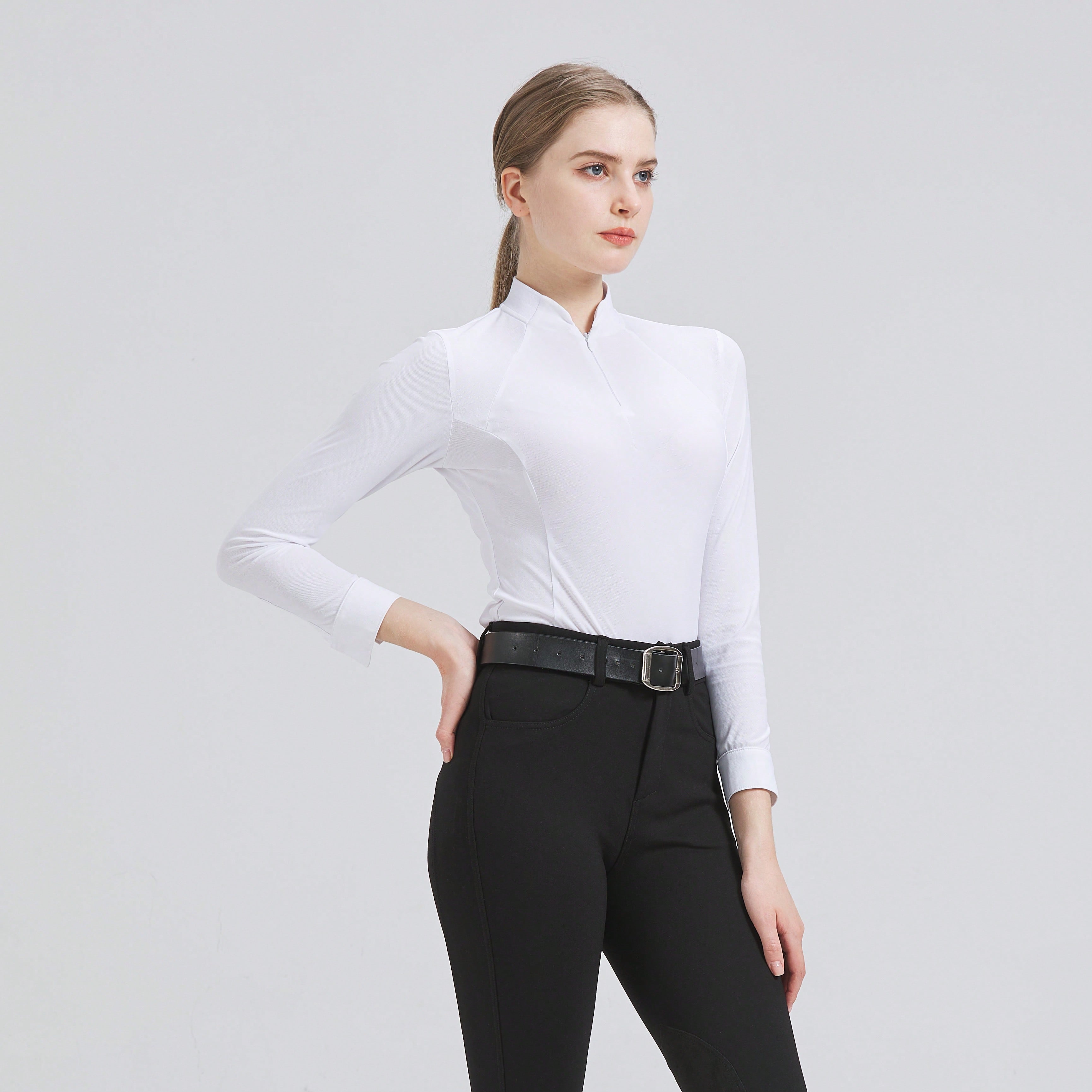 Summer Equestrian Clothing - قميص نسائي طويل الأكمام لركوب الخيل