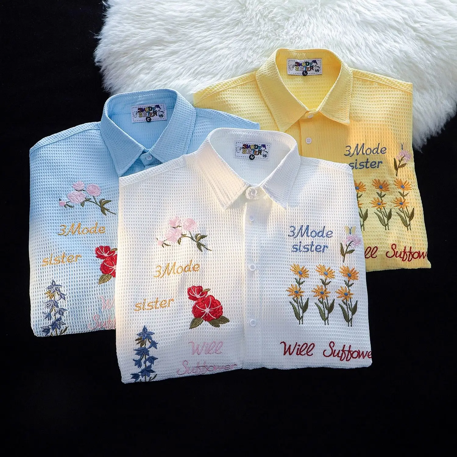 الهراء الأزهار التطريز قمصان ا - مراجعة Summer Clothing Holiday وسعره