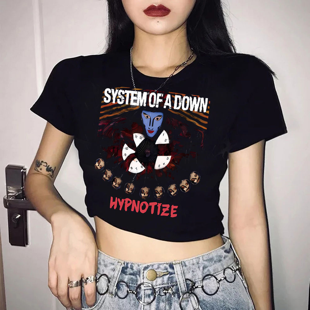 تي شيرت نسائي قصير بتصميم كورس - مراجعة Summer Grunge Clothing وسعره