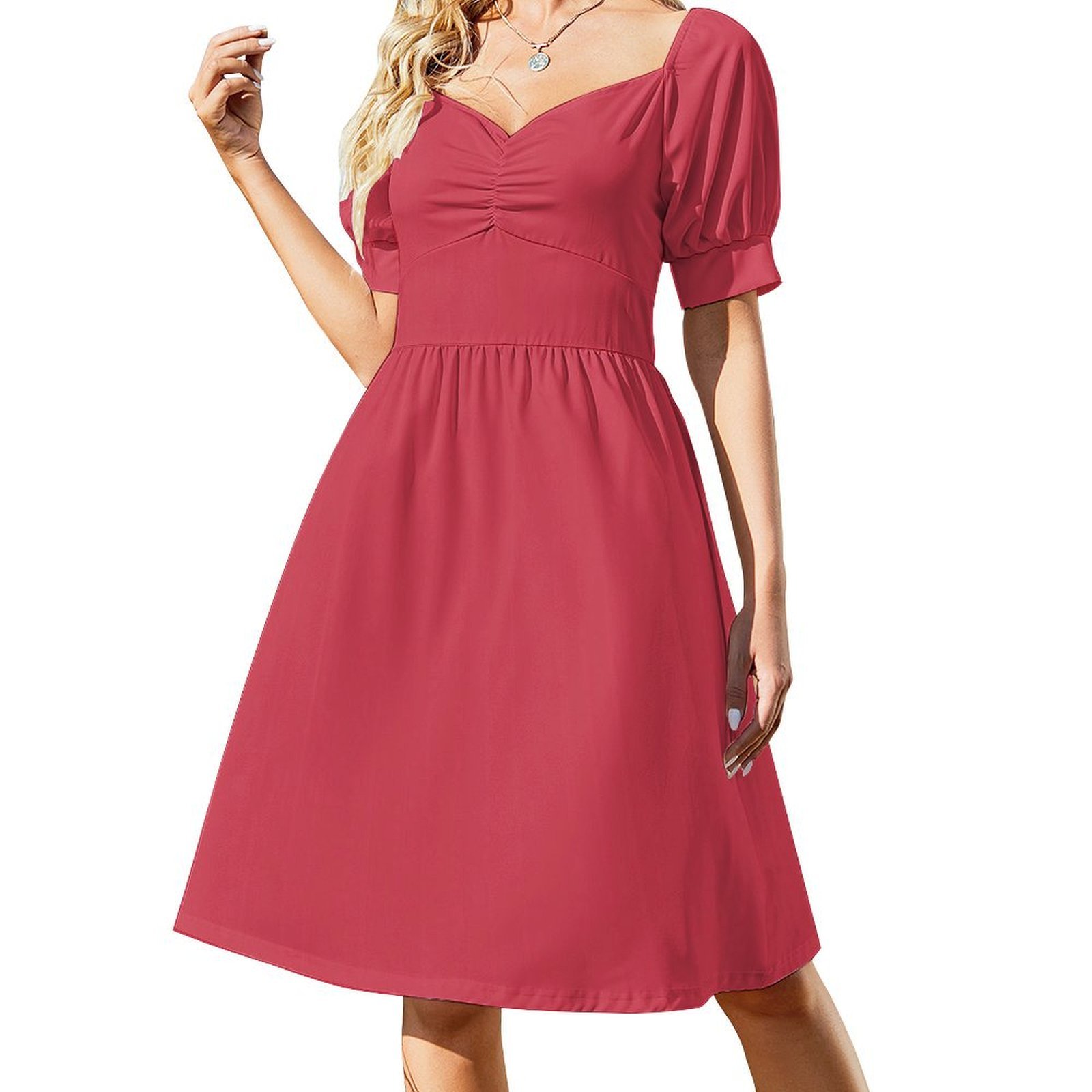 فستان بابريكا مزين بالزهور للن - مراجعة Summer Clothing Colors وسعره