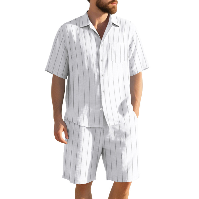 بدلة صيفية من الكتان للرجال، ق - مراجعة Linen Shorts Men وسعره