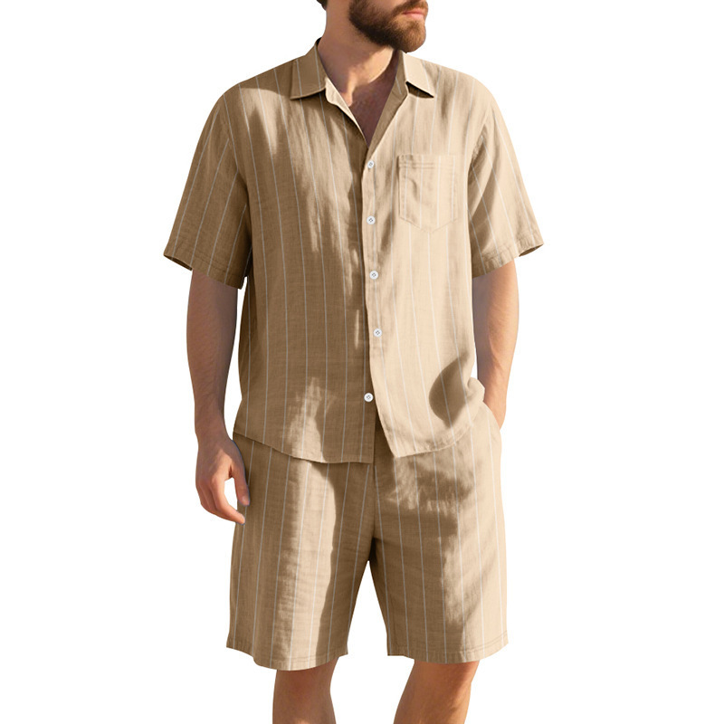 بدلة صيفية من الكتان للرجال، ق - مراجعة Linen Shorts Men وسعره