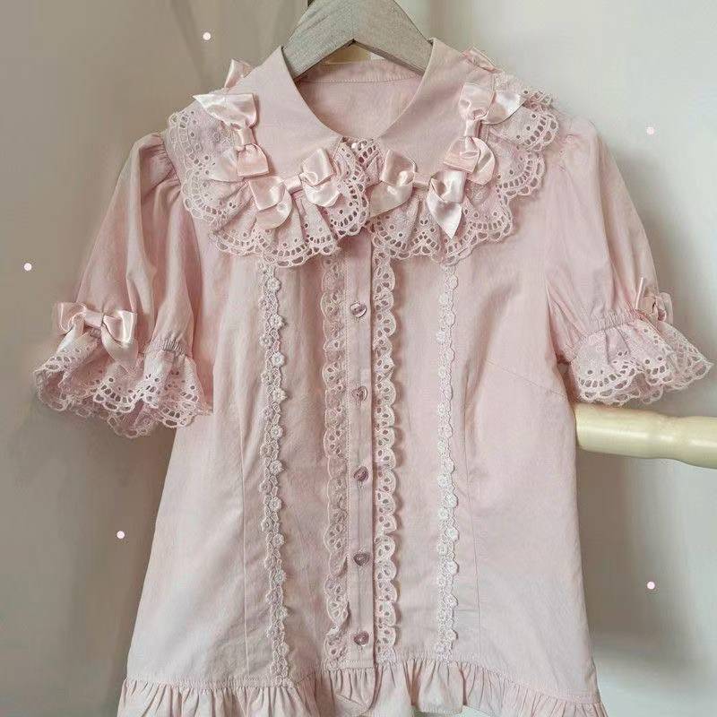 اليابانية Kawaii لوليتا قمصان  - مراجعة Summer Japanese Clothing وسعره