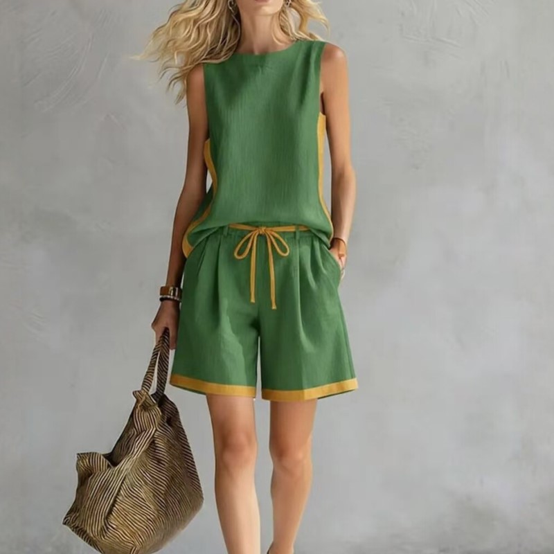طقم صيفي جديد 2026 بدون أكمام  - مراجعة Summer Clothing Girl وسعره