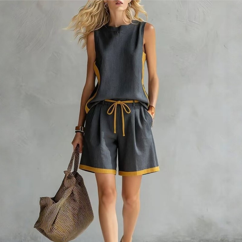 طقم صيفي جديد 2026 بدون أكمام  - مراجعة Summer Clothing Girl وسعره