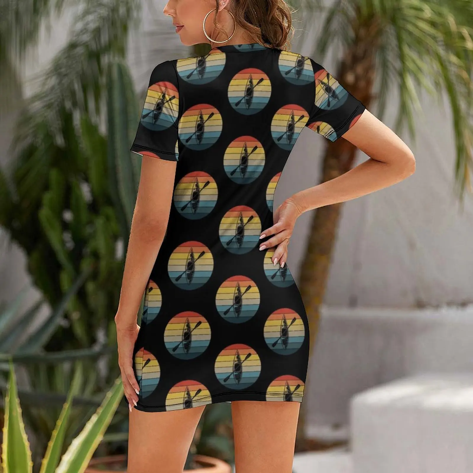 فستان صيفي قصير الأكمام بتصميم - مراجعة Summer Kayaking Clothing وسعره