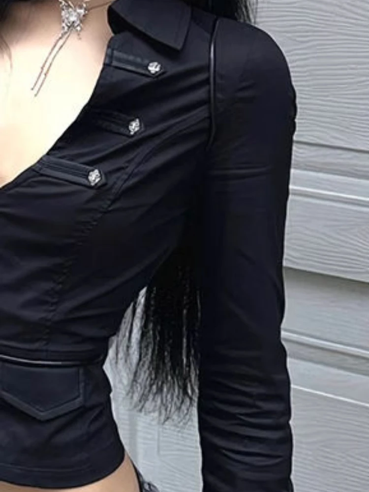 Y2k بلوزة نسائية جمالية مثيرة  - مراجعة Summer Grunge Clothing وسعره