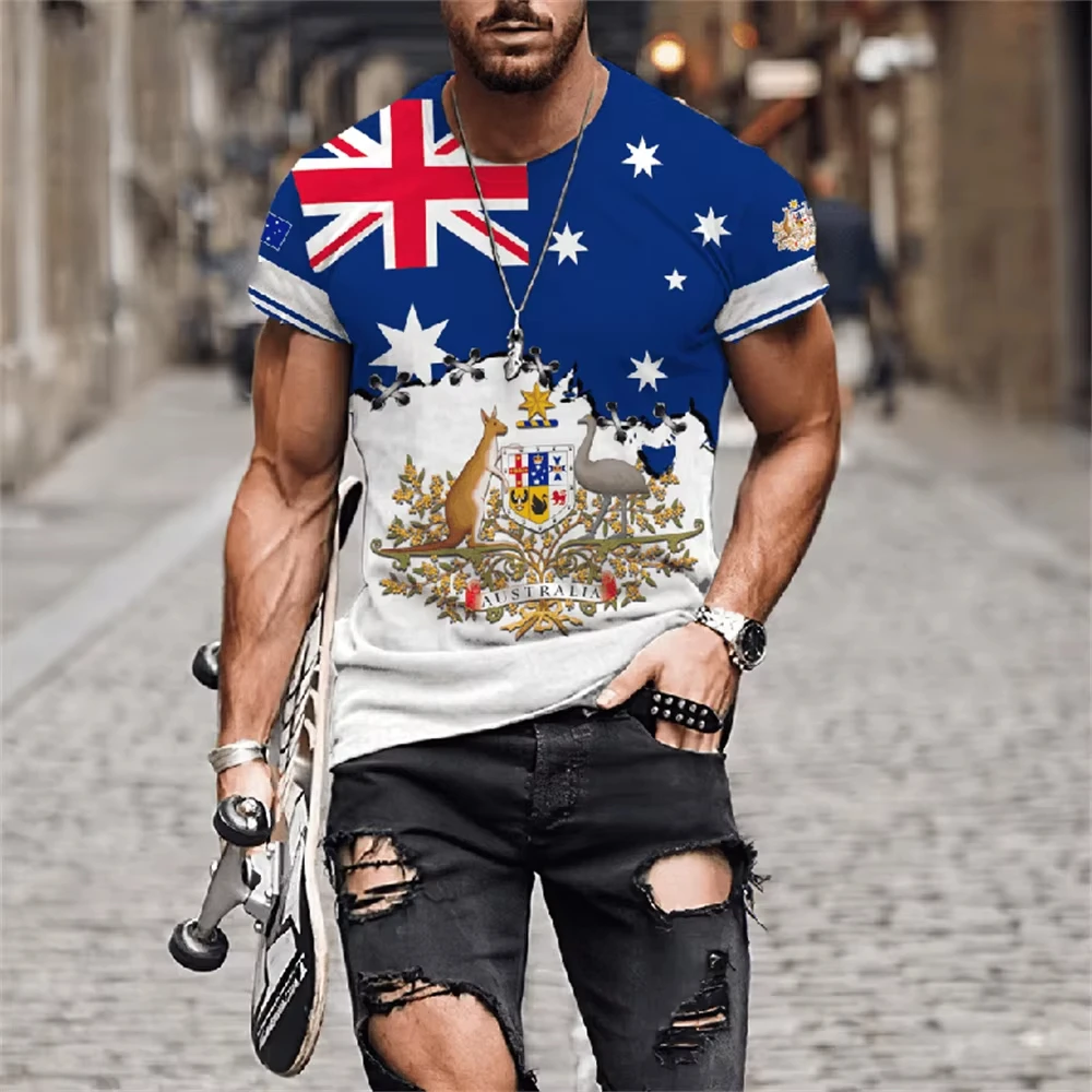 الرجال تي شيرت أستراليا الجراف - مراجعة Summer Clothing Australia وسعره