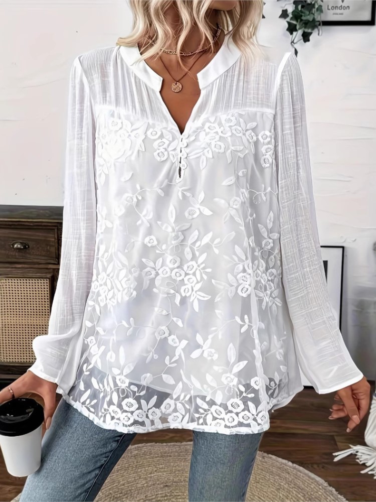 أزياء الدانتيل الأبيض قميص أعل - مراجعة Summer Clothing Holiday وسعره