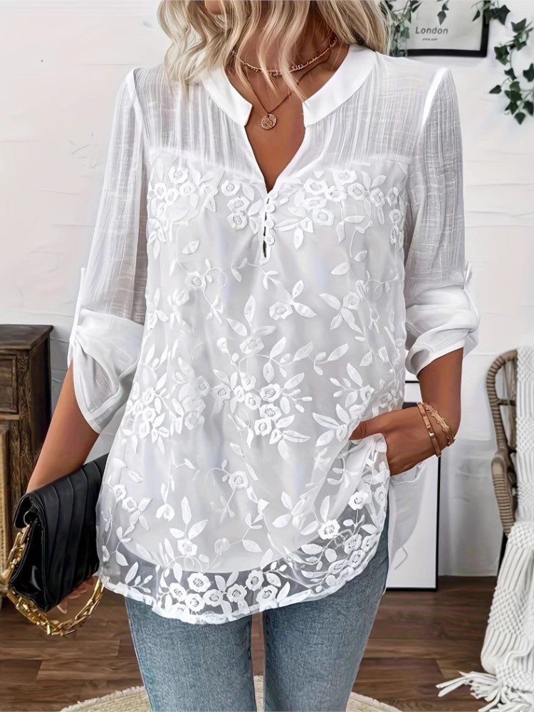 أزياء الدانتيل الأبيض قميص أعل - مراجعة Summer Clothing Holiday وسعره