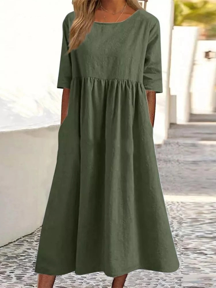 فستان نسائي عصري جديد برقبة دا - مراجعة Summer Clothing Colors وسعره