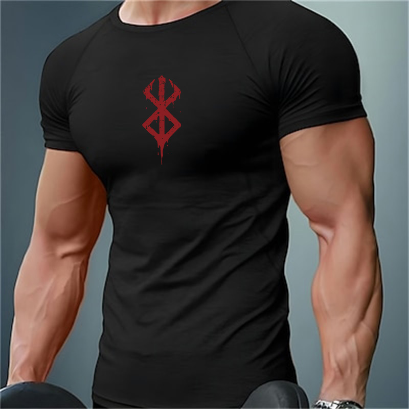 قمصان ضاغطة مطبوعة للرجال، قمص - مراجعة Summer Gym Clothing وسعره