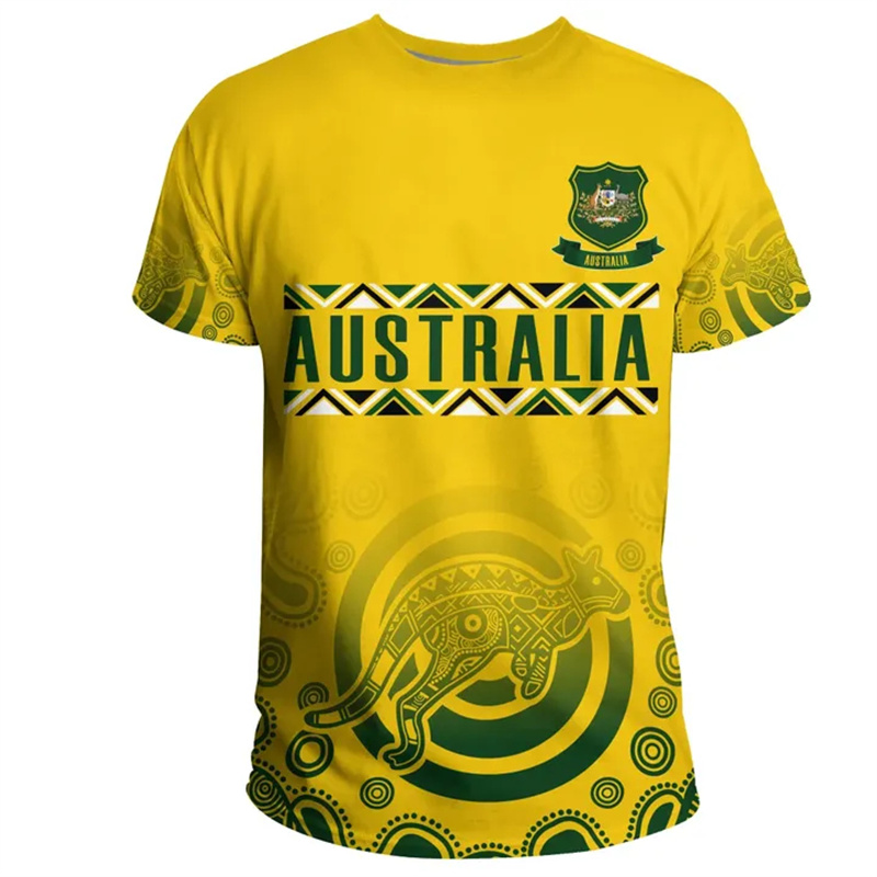 تي شيرت بعلم أستراليا مطبوع ثل - مراجعة Summer Clothing Australia وسعره