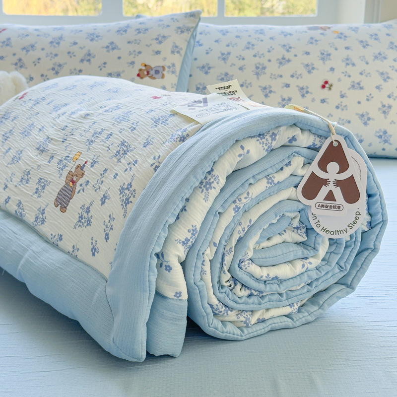 لحاف صيفي كوري لطيف مطبوع من ا - مراجعة Summer Quilt وسعره