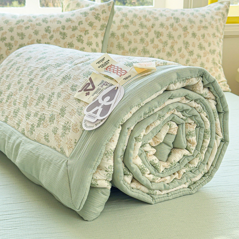 لحاف صيفي كوري لطيف مطبوع من ا - مراجعة Summer Quilt وسعره