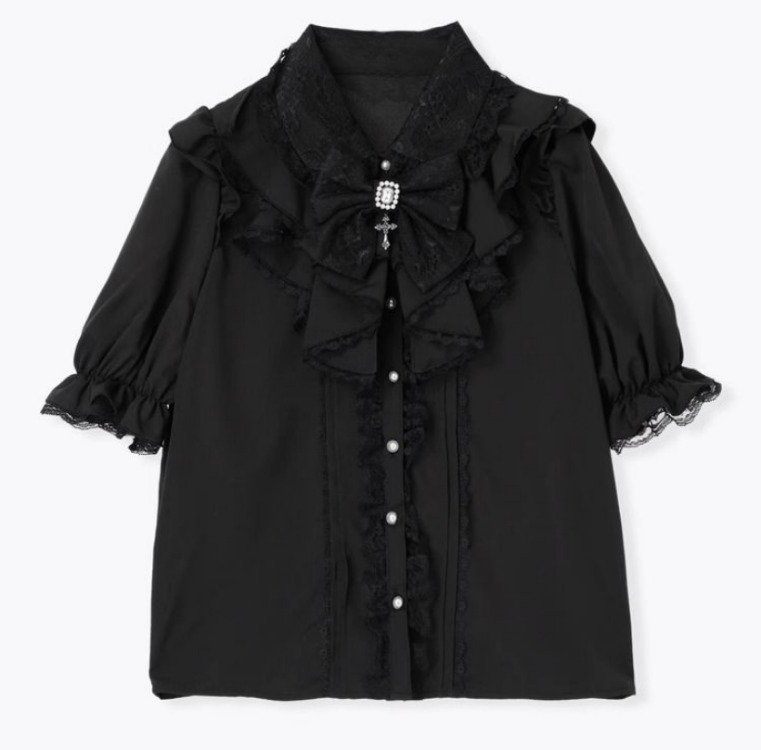 Y2K الدانتيل كشكش بلوزة المرأة - مراجعة Summer Grunge Clothing وسعره