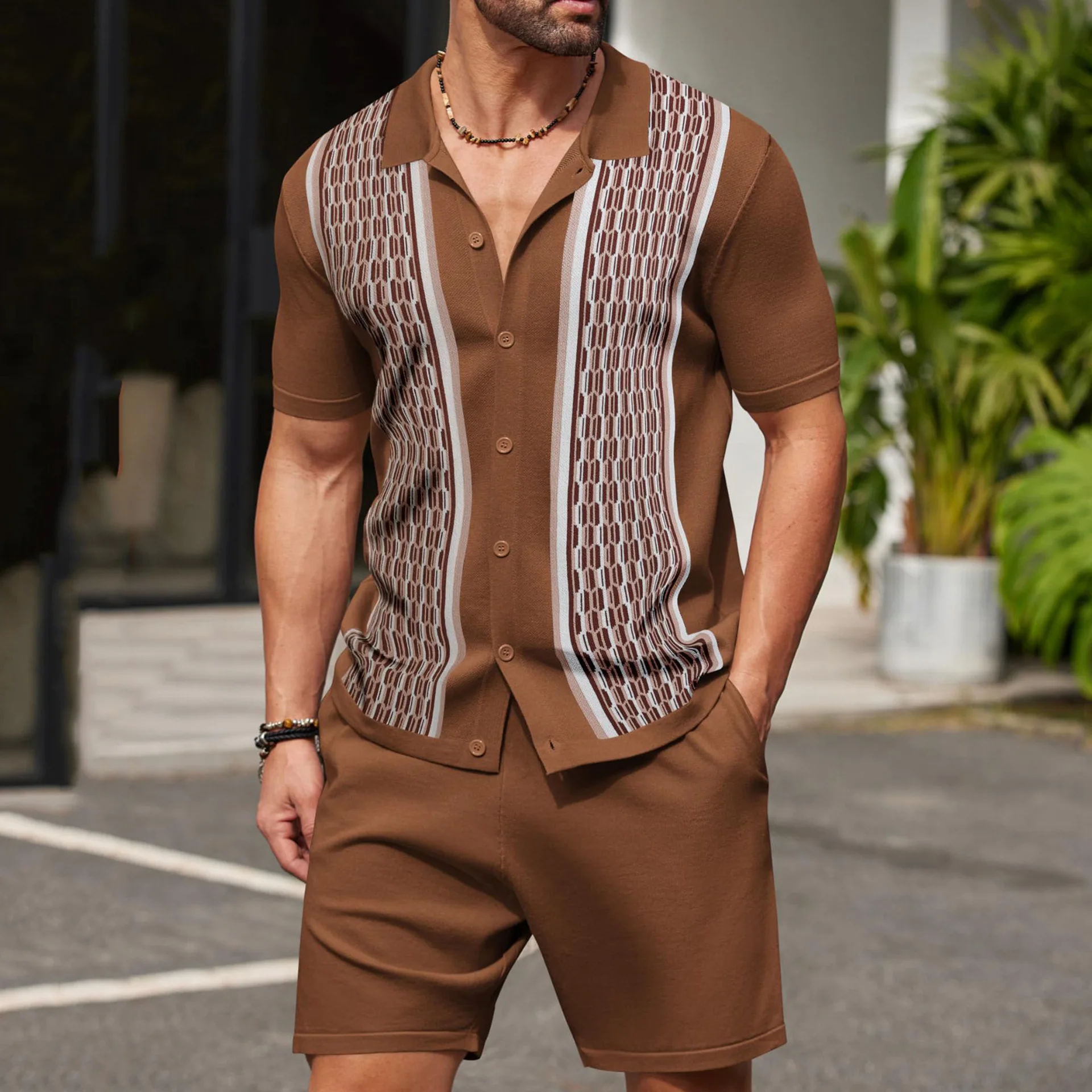 طقم صيفي رجالي من قطعتين بأكما - مراجعة Summer Gym Clothing وسعره