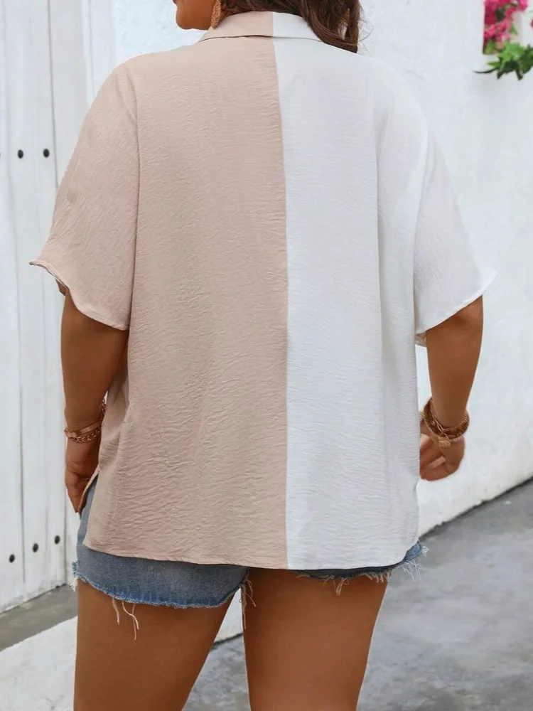 قميص صيفي نسائي بمقاسات كبيرة، - مراجعة Summer Clothing Colors وسعره