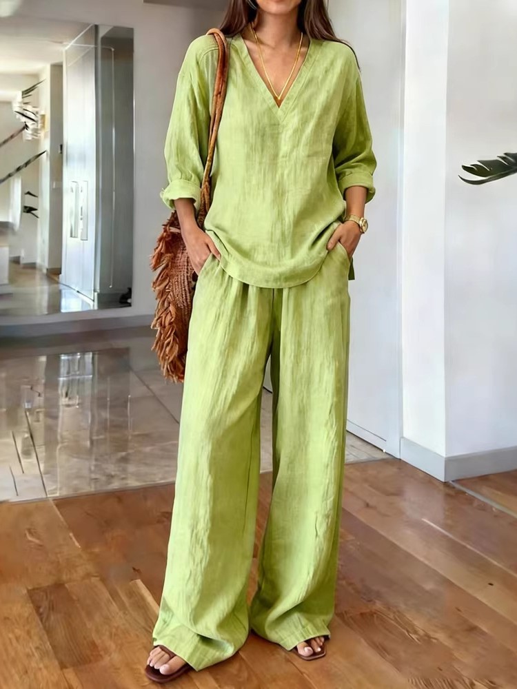 طقم كاجوال بجيوب للنساء، بلوزة - مراجعة Summer Clothing Holiday وسعره