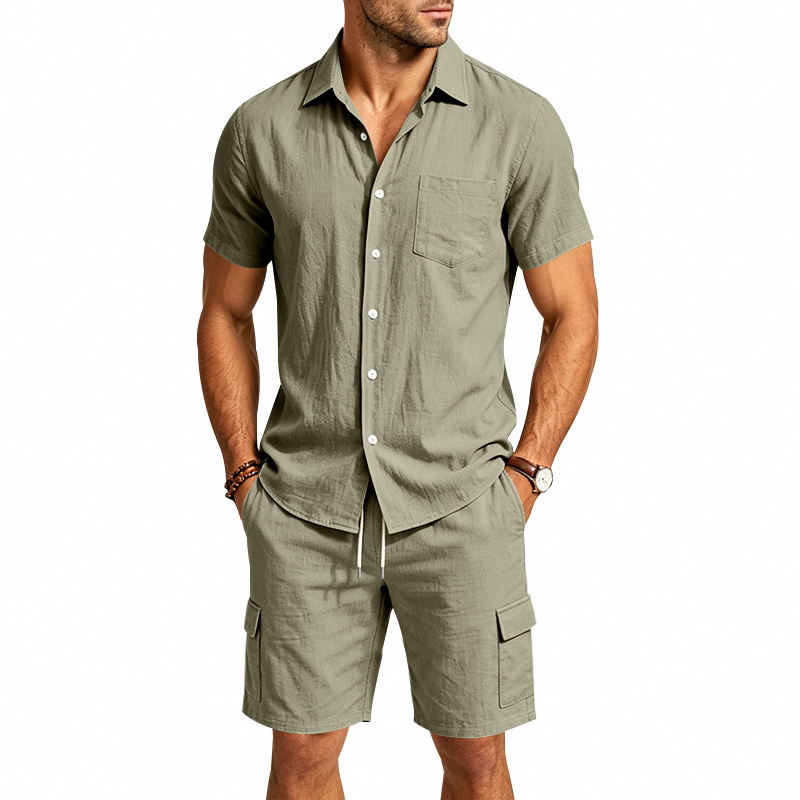 طقم صيفي أمريكي للرجال من قطعت - مراجعة Summer Outdoor Clothing وسعره