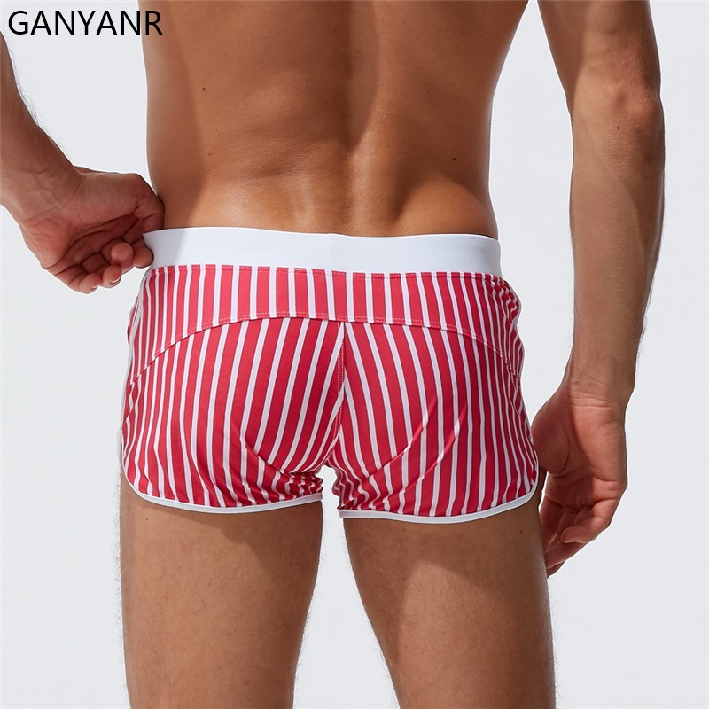 GANYANR جذع السباحة ملابس السب - مراجعة Board Short Surf وسعره